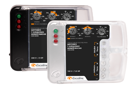 PROTECTOR CONTRA ALTO Y BAJO VOLTAJE PARA MOTORES MONOFASICO